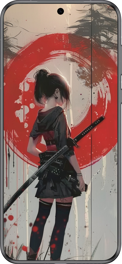 Силиконовый чехол Сумерки воина: Танец с катаной для Huawei Pura 70 - 6123u-3703 изображение 