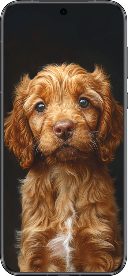 Силиконовый чехол Cocker spaniel на черном фоне для Huawei Pura 70 - 6137u-3703 изображение 