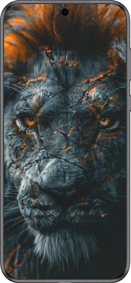 Силиконовый чехол Пламенный лев для Huawei Pura 70 - 6153u-3703 изображение 