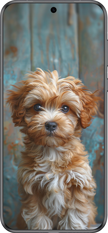 Силиконовый чехол Щенок мальтипу для Huawei Pura 70 - 6157u-3703 изображение 