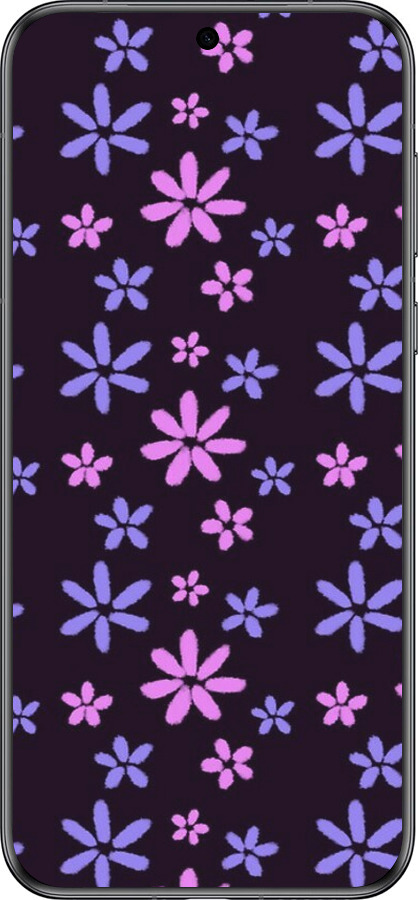 Силиконовый чехол с  цветами для Huawei Pura 70 - 6258u-3703 изображение 