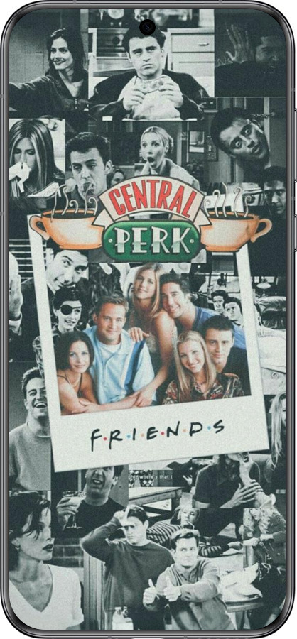 Силиконовый чехол Друзья для Huawei Pura 70 - 6276u-3703 изображение 