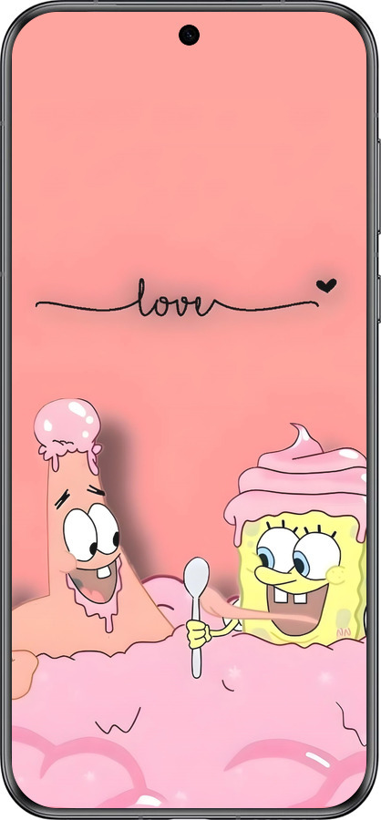 Силиконовый чехол Спанч Боб для Huawei Pura 70 - 6282u-3703 изображение 