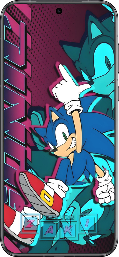 Силиконовый чехол Соник для Huawei Pura 70 - 6284u-3703 изображение 