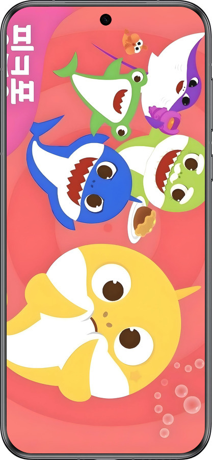 Силиконовый чехол Бейби Шаркс для Huawei Pura 70 - 6305u-3703 изображение 