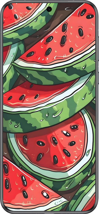 Силиконовый чехол Арбуз для Huawei Pura 70 - 6315u-3703 изображение 