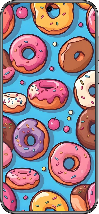 Силиконовый чехол Пончики для Huawei Pura 70 - 6318u-3703 изображение 