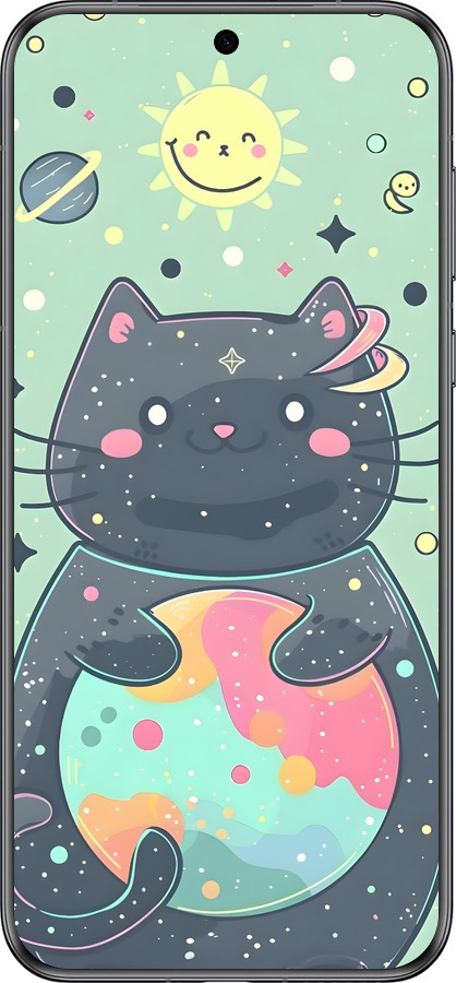 Силиконовый чехол Милый котик для Huawei Pura 70 - 6364u-3703 изображение 