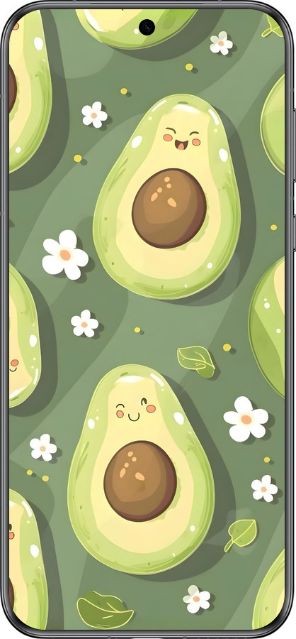 Силиконовый чехол Авокадо для Huawei Pura 70 - 6380u-3703 изображение 