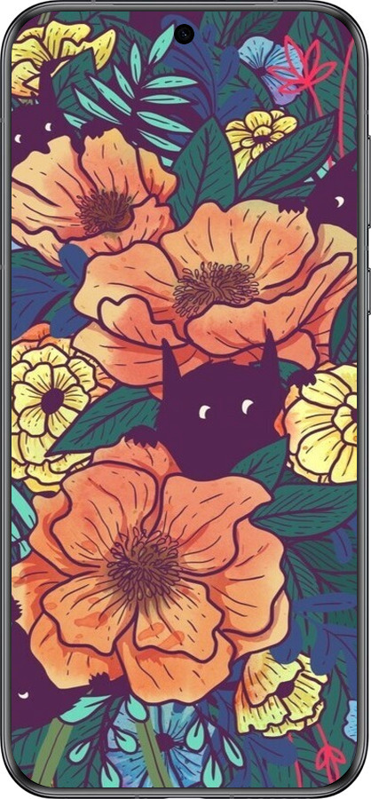 Силиконовый чехол С изображением полевых цветов для Huawei Pura 70 - 6419u-3703 изображение 