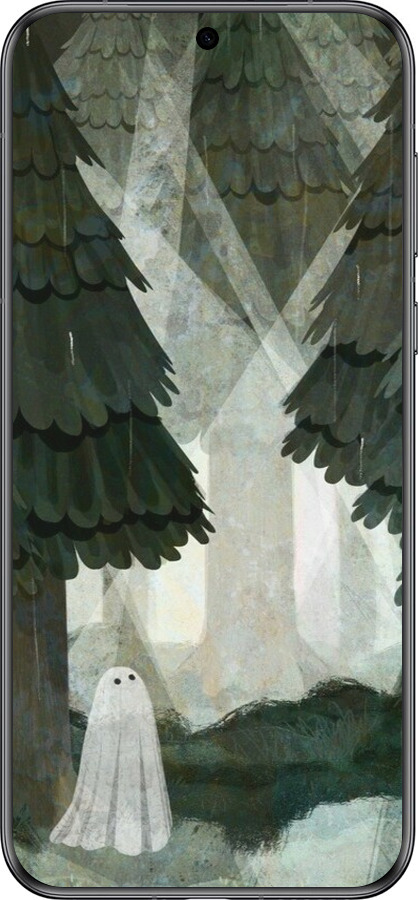 Силиконовый чехол С изображением соснового леса и привидения для Huawei Pura 70 - 6420u-3703 изображение 