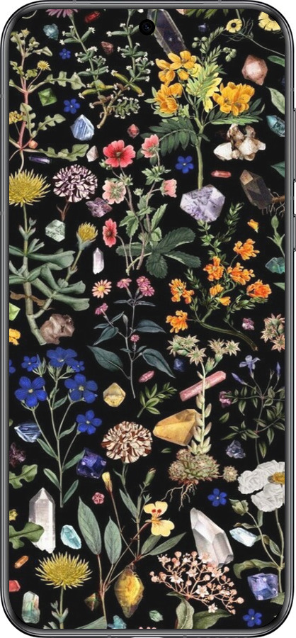 Силиконовый чехол С цветами для Huawei Pura 70 - 6422u-3703 изображение 