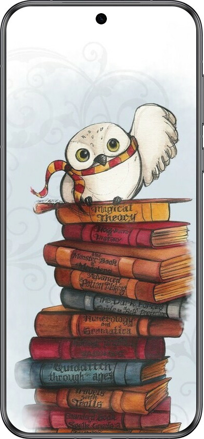Силіконовий чехол Сова та книги для Huawei Pura 70 - 6436u-3703 изображение 
