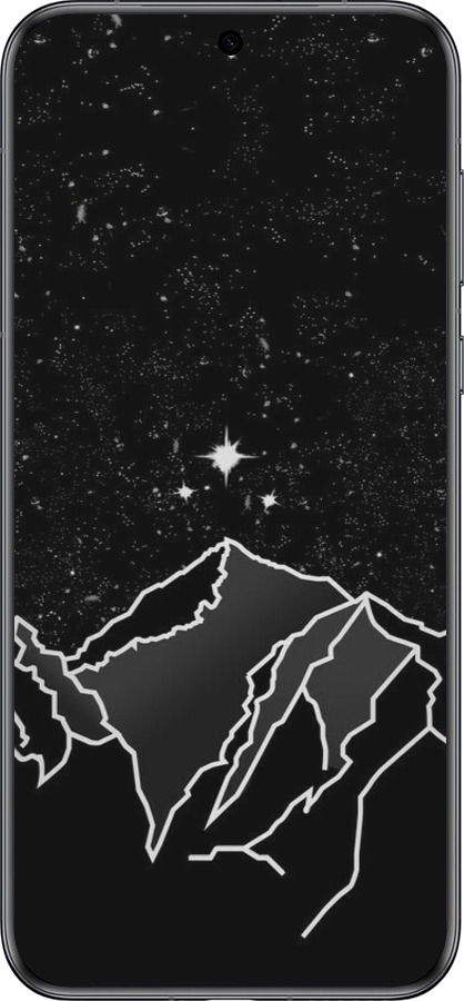 Силиконовый чехол Минималистический горный пейзаж для Huawei Pura 70 - 6438u-3703 изображение 