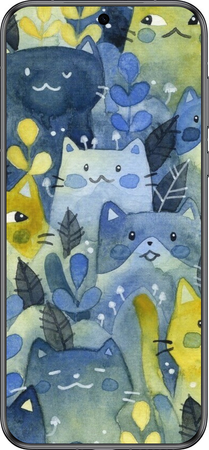 Силиконовый чехол С изображением кошачьего леса для Huawei Pura 70 - 6447u-3703 изображение 