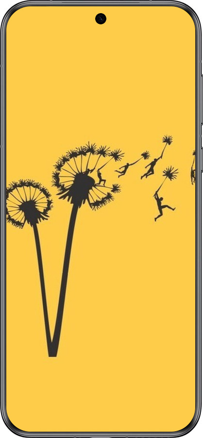 Силиконовый чехол Минимализм одуванчики для Huawei Pura 70 - 6449u-3703 изображение 