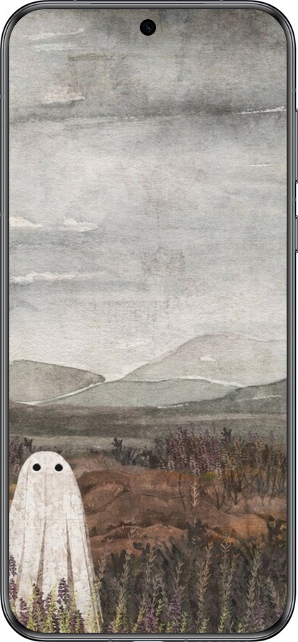 Силиконовый чехол Одинокий призрак на фоне гор для Huawei Pura 70 - 6486u-3703 изображение 