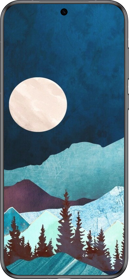 Силиконовый чехол Горная идиллия ночной пейзаж для Huawei Pura 70 - 6488u-3703 изображение 