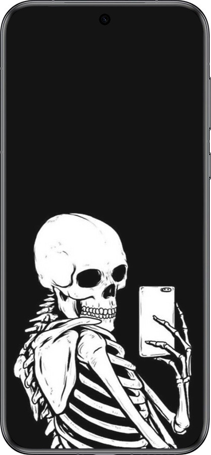 Силиконовый чехол Скелет делает Selfie для Huawei Pura 70 - 6535u-3703 изображение 