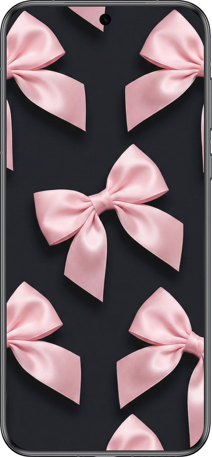 Силиконовый чехол Coquette Ribbons Dark Coquette для Huawei Pura 70 - 6767u-3703 изображение 