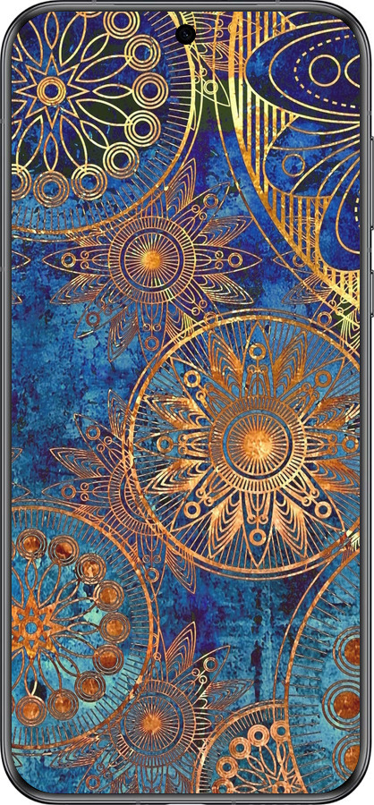 Силиконовый чехол Золотой узор для Huawei Pura 70 - 678u-3703 изображение 