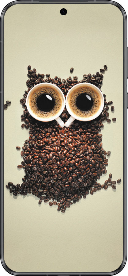 Силиконовый чехол Сова из кофе для Huawei Pura 70 - 777u-3703 изображение 