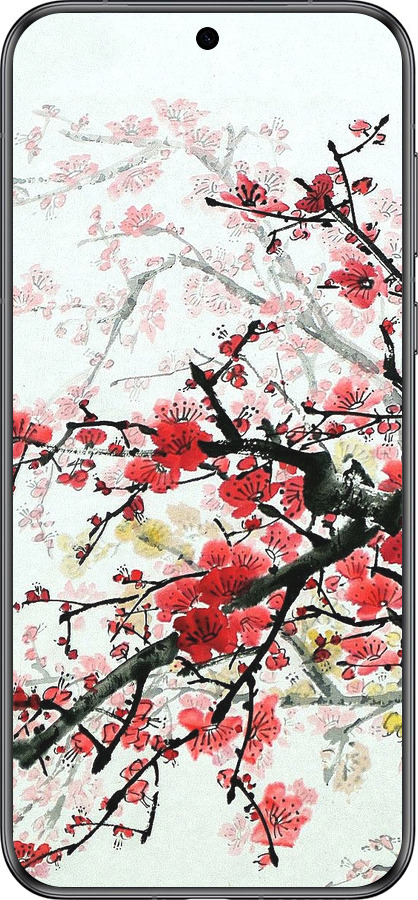 Силиконовый чехол Цветущий куст для Huawei Pura 70 - 831u-3703 изображение 