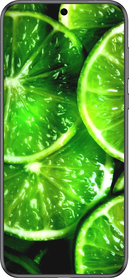 Силиконовый чехол Зелёные дольки лимона для Huawei Pura 70 - 852u-3703 изображение 