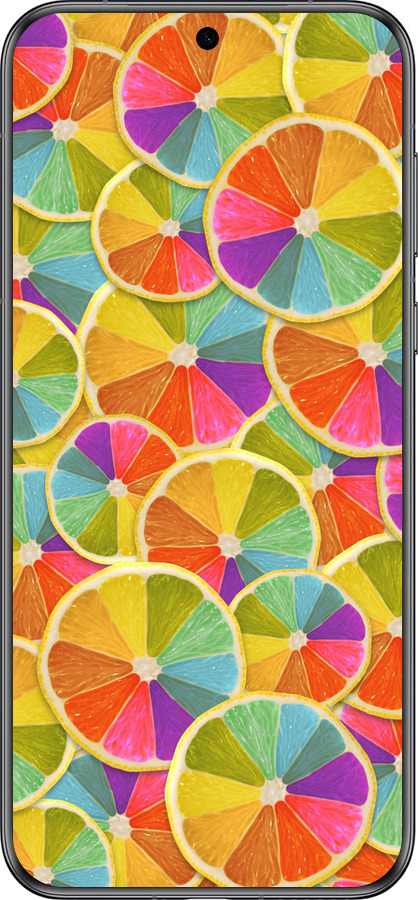 Силиконовый чехол Разноцветные дольки лимона для Huawei Pura 70 - 861u-3703 изображение 