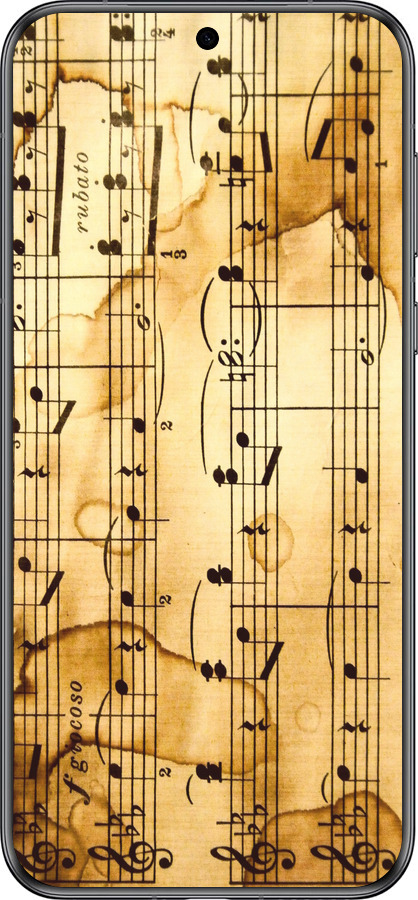 Силиконовый чехол Ноты для Huawei Pura 70 - 905u-3703 изображение 