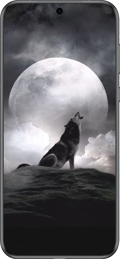 Силиконовый чехол Воющий волк для Huawei Pura 70 - 934u-3703 изображение 