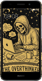 3D пластиковий матовий чехол The Overthinker для Huawei Y3 2017 - 6774m-991 изображение 