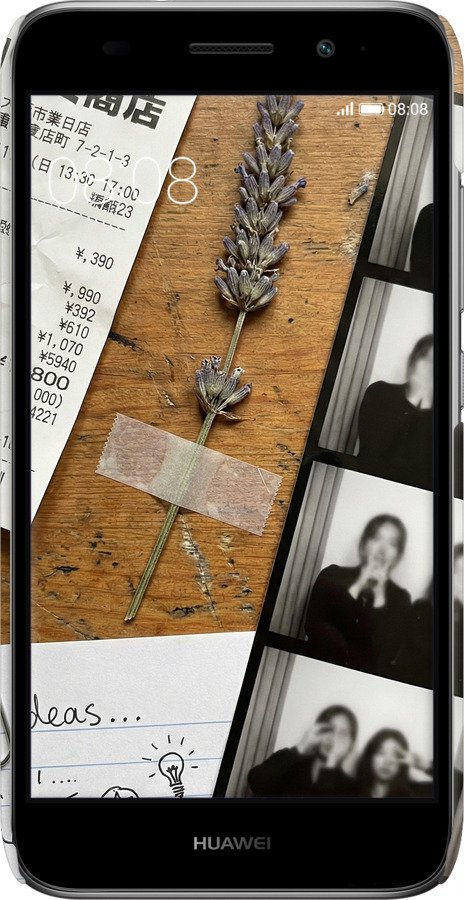 3D пластиковый матовый чехол Aesthetic Scrapbook Collage для Huawei Y3 2017 - 6773m-991 изображение 