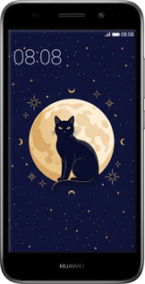 Силиконовый чехол Cute Cat Celestial/Witchy для Huawei Y3 2017 - 6787u-991 изображение 