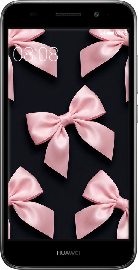 2D пластиковый чехол Coquette Ribbons Dark Coquette для Huawei Y3 2017 - 6767t-991 изображение 