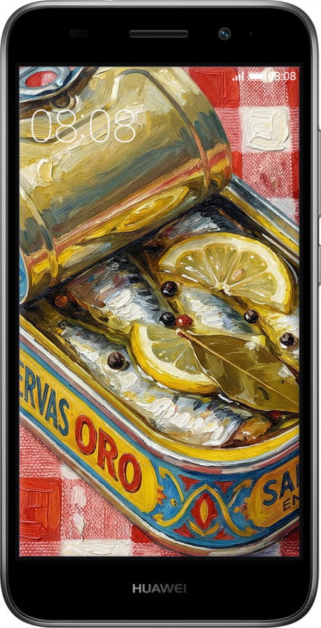 2D пластиковый чехол Vintage Sardine Tin Phone для Huawei Y3 2017 - 6772t-991 изображение 