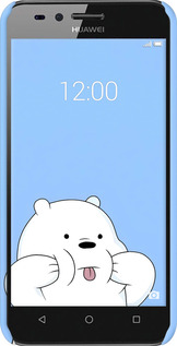 3D пластиковый матовый чехол Милый мишка для Huawei Y3II / Y3 2 - 6357m-495 изображение 