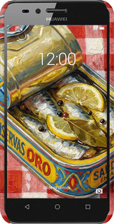 3D пластиковый матовый чехол Vintage Sardine Tin Phone для Huawei Y3II / Y3 2 - 6772m-495 изображение 