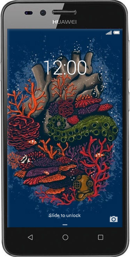 Силиконовый чехол Сердце моря для Huawei Y3II / Y3 2 - 6506u-495 изображение 