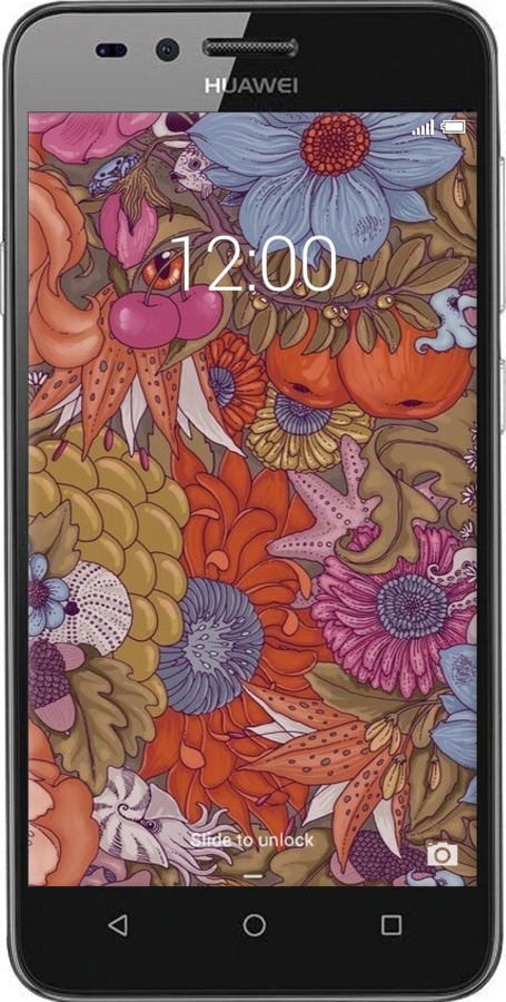 Силіконовий чехол Абстрактні  квіти для Huawei Y3II / Y3 2 - 6526u-495 изображение 