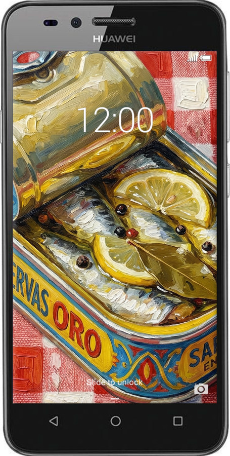 Силіконовий чехол Vintage Sardine Tin Phone для Huawei Y3II / Y3 2 - 6772u-495 изображение 