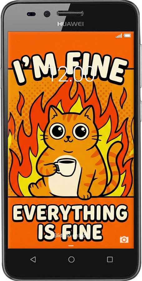 2D пластиковий чехол Funny Cat для Huawei Y3II / Y3 2 - 6786t-495 изображение 