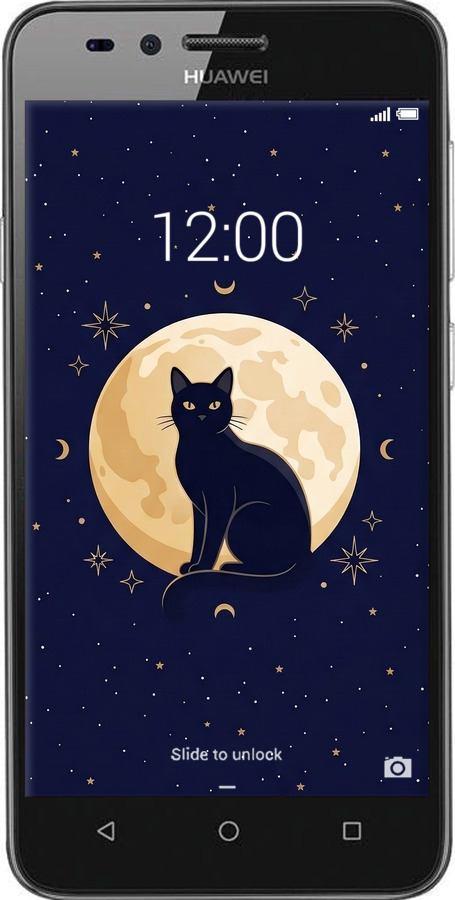 2D пластиковий чехол Cute Cat Celestial/Witchy для Huawei Y3II / Y3 2 - 6787t-495 изображение 