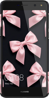 3D пластиковый матовый чехол Coquette Ribbons Dark Coquette для Huawei Y5 2017 - 6767m-992 изображение 