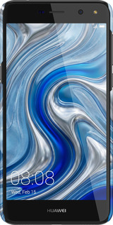 3D пластиковый матовый чехол Liquid Chrome для Huawei Y5 2017 - 6781m-992 изображение 