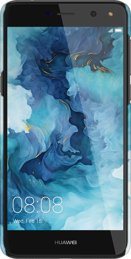 3D пластиковый матовый чехол Акварель для Huawei Y5 2017 - 6320m-992 изображение 