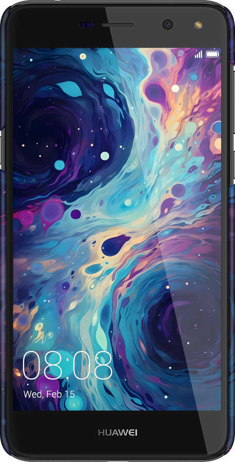 3D пластиковый матовый чехол Арт акварель для Huawei Y5 2017 - 6329m-992 изображение 