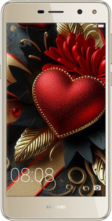 2D пластиковый чехол Сердечки v2 для Huawei Y5 2017 - 5832t-992 изображение 