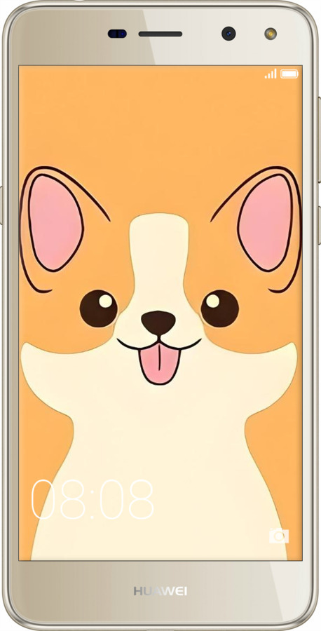 2D пластиковий чехол Милый пес для Huawei Y5 2017 - 6296t-992 изображение 