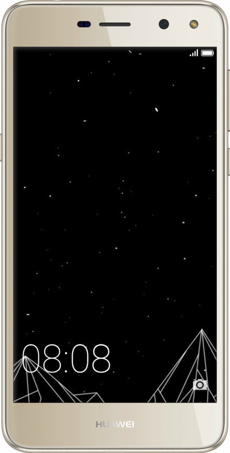 2D пластиковий чехол Чорно білі абстрактні гори для Huawei Y5 2017 - 6437t-992 изображение 